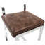 Tabouret de bar moderne avec tabourets de bar rembourrés avec dossier bas et chaises en métal pour cuisine / pub-1756669344