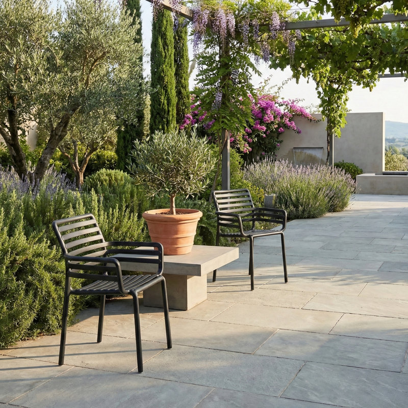 Doga Nardi Garden Stacking Chairs, Anthracite