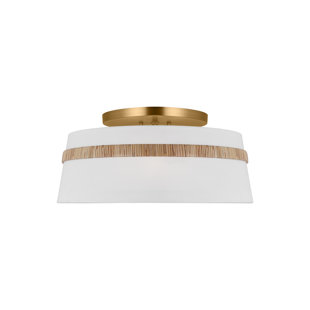 Daquavion 3 Light Fabric Flush Mount