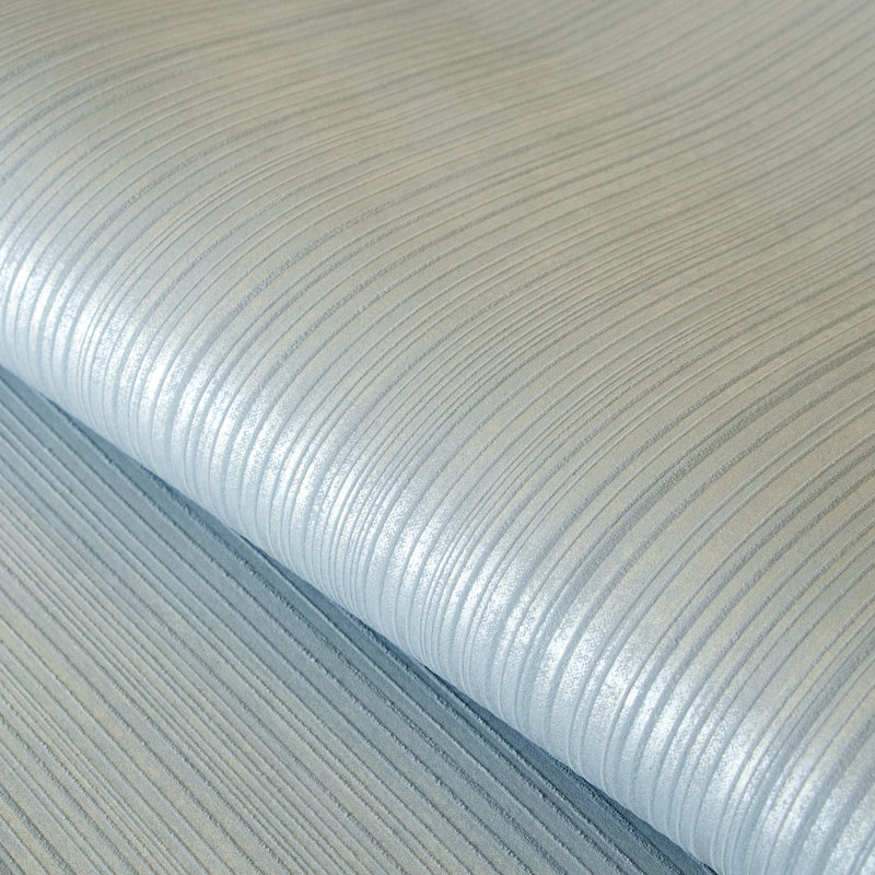 Universe Collection Jupiter Metallic Stripe Design Wallpaper Roll, Blue