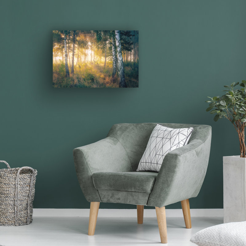 Art sur toile «Pawel kado» dans la forêt, H 30 po x l 47 po