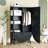 Modern  Minimalist Double Door Wardrobe