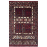 One-of-a-Kind 3'11" X 5'11" Hand Knotted Area Rug
