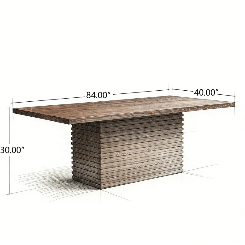 Coad Rectangular 84, Espresso