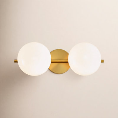 Vibi 2 Light Frosted Dimmable Vanity Light