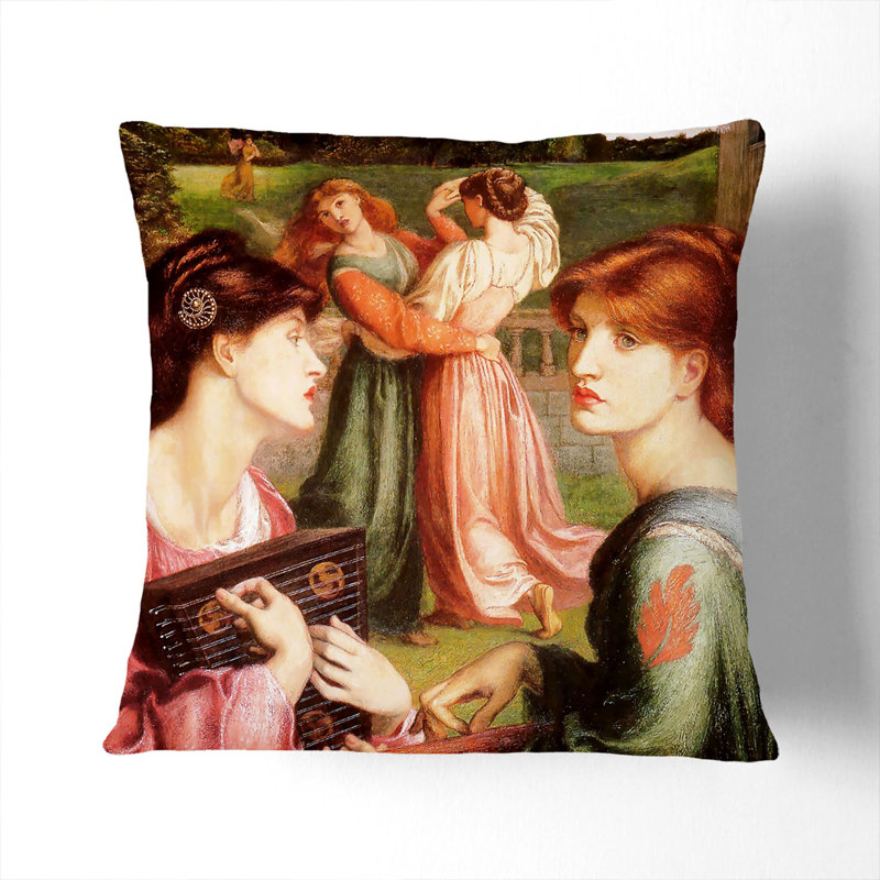 The Brower Meadow Scatter Cushion, 40cm H x 40cm W x 15cm D, Stone
