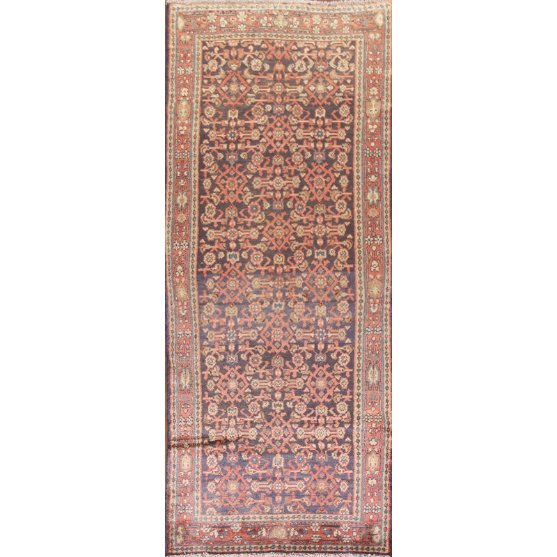 Tapis de couloir géométrique traditionnel 4 x 10