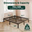 Structure de lit simple en acier 10 po ultra-silencieuse sans sommier tapissier avec protège-coins en caoutchouc-1402573950-1385500841