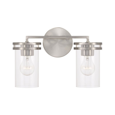 Éclairage pour meuble-lavabo à intensité variable à 2 lumières