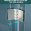 Porte de douche l 32 po x H 72 po avec verre trempé, nickel brossé - concept de conception d'espace, procédure d'installation facile, apparence élégante de la salle de bain, assemblage, apparence