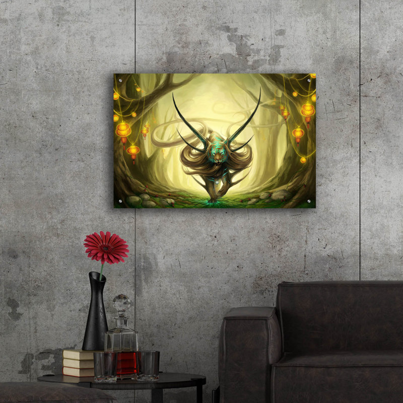 «God of Evanescence» par JoJoesArt, art mural en verre acrylique, H 24 po x l 36 po x P 0,2 po