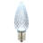 Vickerman C9 LED Cool White Faceted Twinkle  Replacement Bulb, 120V,  .96 Watts, 25 Bulbs Per Pack