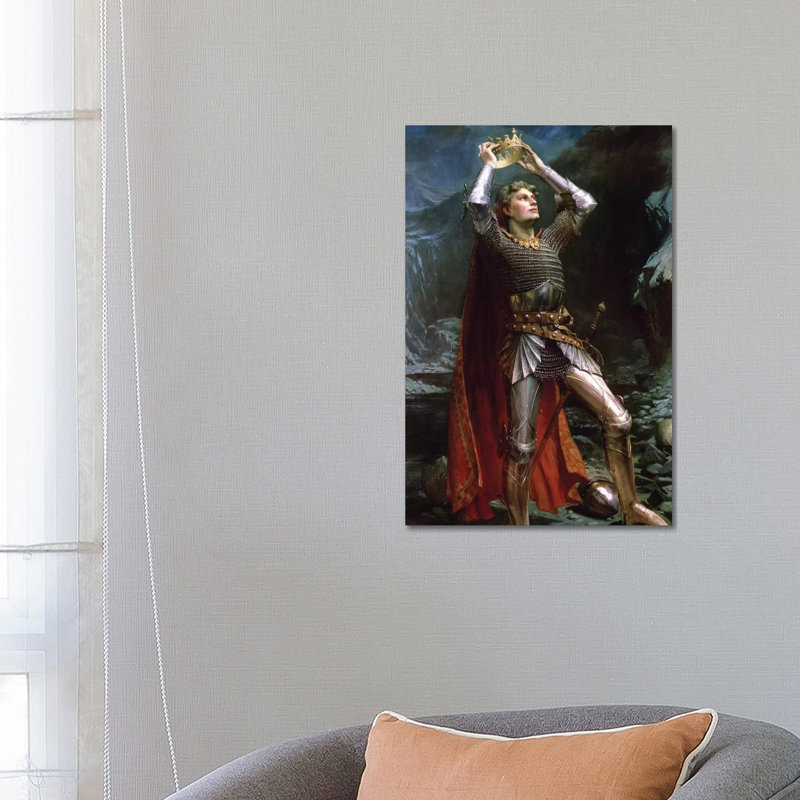 King Arthur, 1903 by Charles Ernest Butler - Wrapped Canvas Painting, 66.04cm H x 45.72cm W  x 1.91cm D