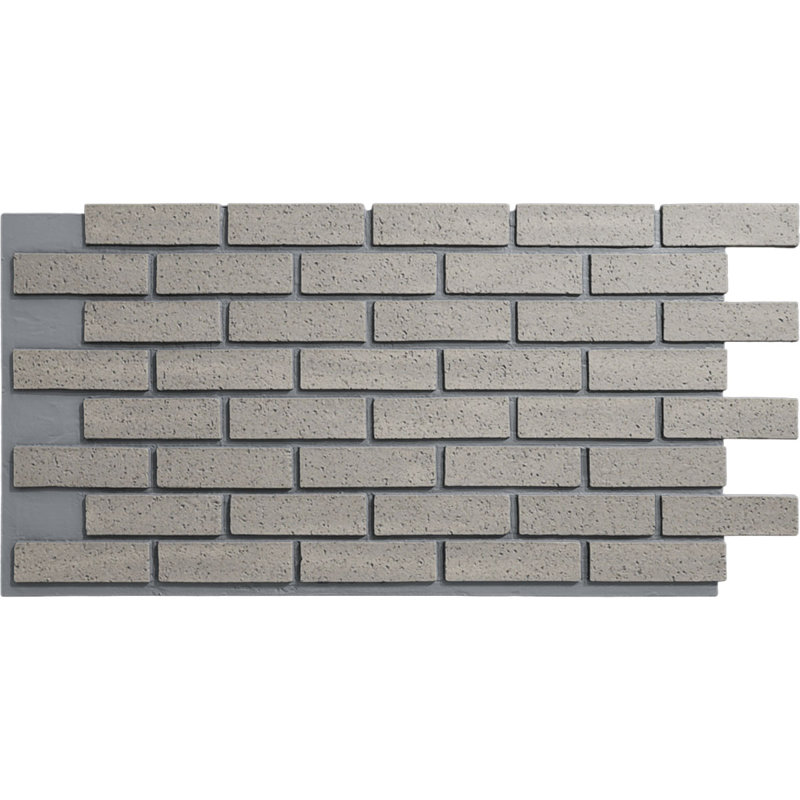 EverStone Traditional Faux Brick Panel, 44"W x 21 3/4"H x 3/4"D, Morning Dove Color, Morning Dove