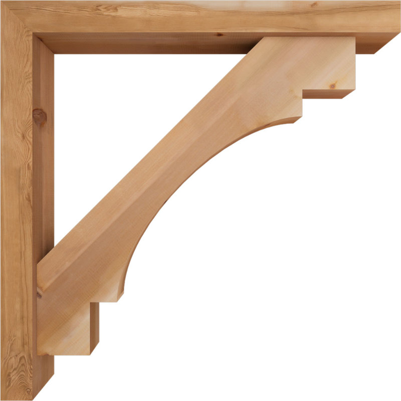 Support Merced Block avec support décalé, 44 x 44, Cèdre rouge occidental de l 5 1/2 po (lisse)