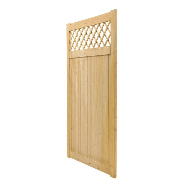 Solid Wood Gate, Yellow, 180cmH x 120cmW x 2.3cmD