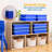 ECR4Kids Letter Size Plastic Tray Organizer with Lids, Small, Storage Bins, 10-Piece-99895653-99895658