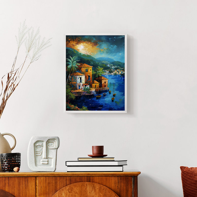 Série NAUTICAL Dxc - reproduction encadrée de qualité supérieure - prête à être accrochée - aucun clou requis