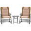 Ensemble de chaises berçantes pliables 3 pièces-1635434507