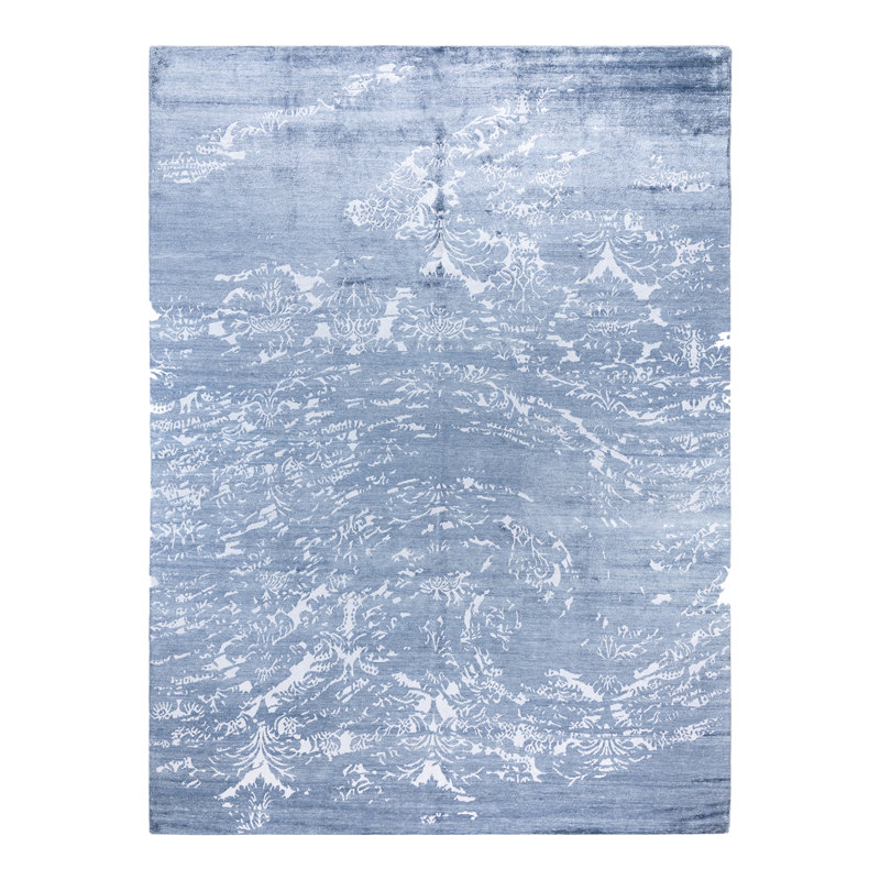 Overdyed One-of-a-Kind Rectangle 9' X 12'1" Hand Knotted Area Rug