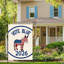 Drapeau des États-Unis votant bleu fête de l’indépendence drapeau décoratif rouge 12 po x 18 po / 30 x 45 cm façade de garage