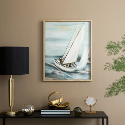 NAUTICAL Series Liv, reproduction encadrée - bois massif