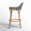 Tabouret de comptoir à dossier bas Ellie-1423097676