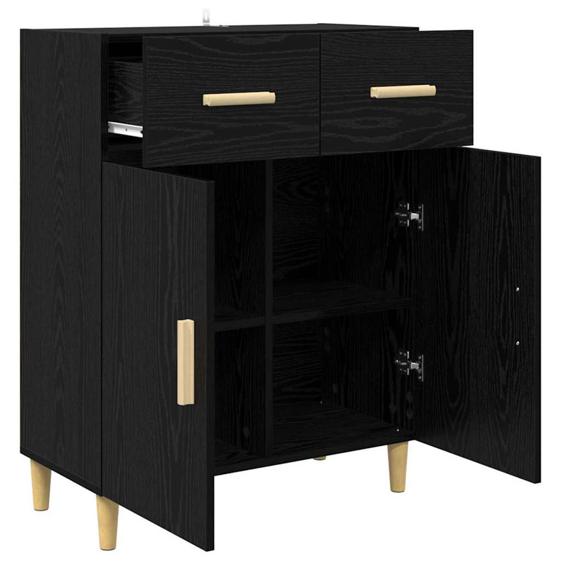 69.5cm Sideboard, Black Oak