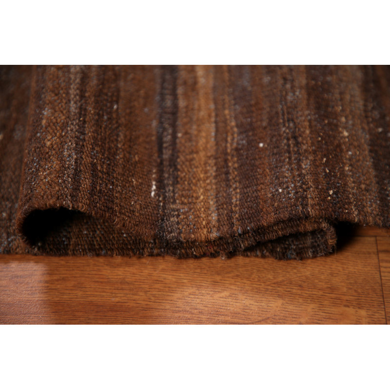 Tapis oriental foncé foncé Kilim 5 x 6