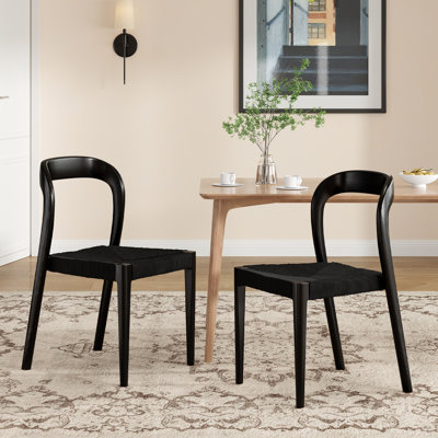 Modern Solid Wood Side Dining Chairs 