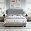 Structure de lit tapissier avec tête de lit Diamond Linen-1427847243-1427847254