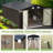 10 Ft. W X 14 Ft. D Metal Storage Shed, Brown-116142392