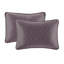 Couvre-lit très grand réversible mauve - avec un design charmant surdimensionné pour un drapage optimal du matelas, un rembourrage en coton prélavé, des coussins confortables et 2 taies décoratives lavables à la machine