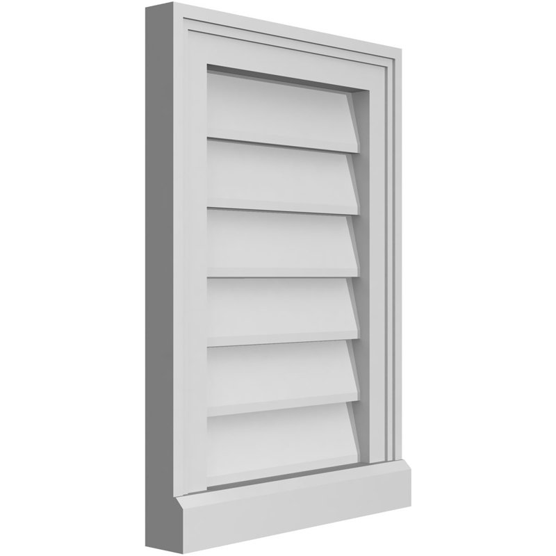 Cadre de seuil Brickmould, brun clair apprêté, H 20 po x l 14 po x P 2 po