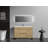 Buyce 48 " W Freestanding Standard Free Standing 1 Single Vanity Bathroom Vanity With Ceramic Top