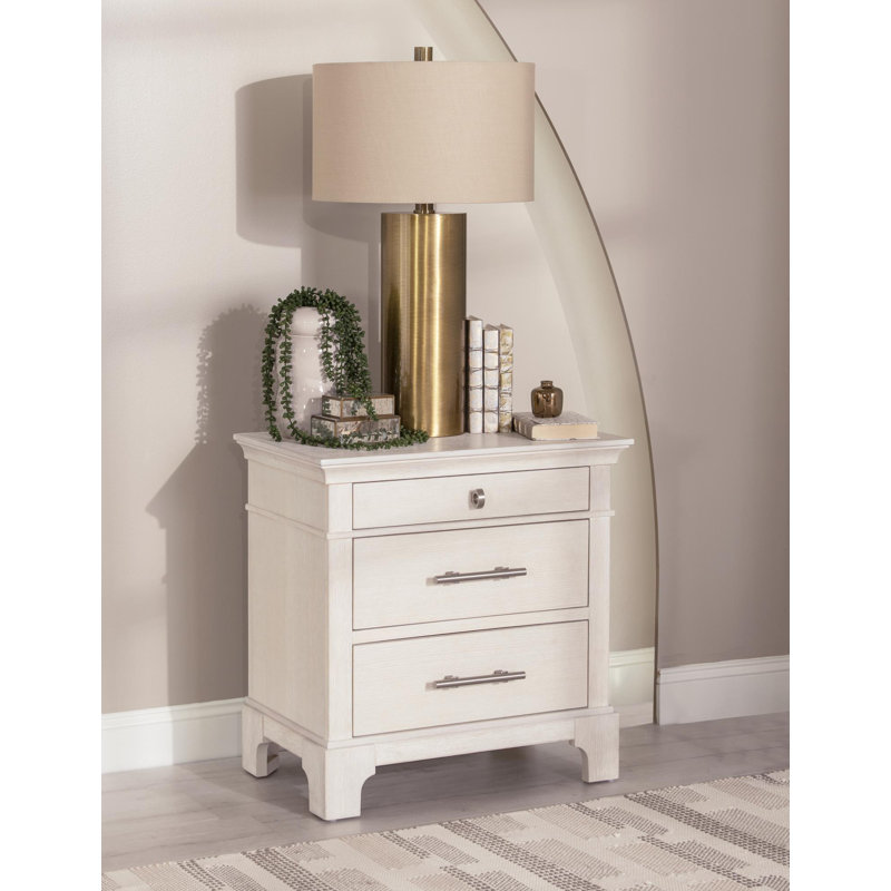 Table de chevet transitionnelle 28 po Harmony, Gris