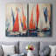 NAUTICAL Series CDVI - Toile tendue avec châssis de qualité supérieure - Prêt à accrocher