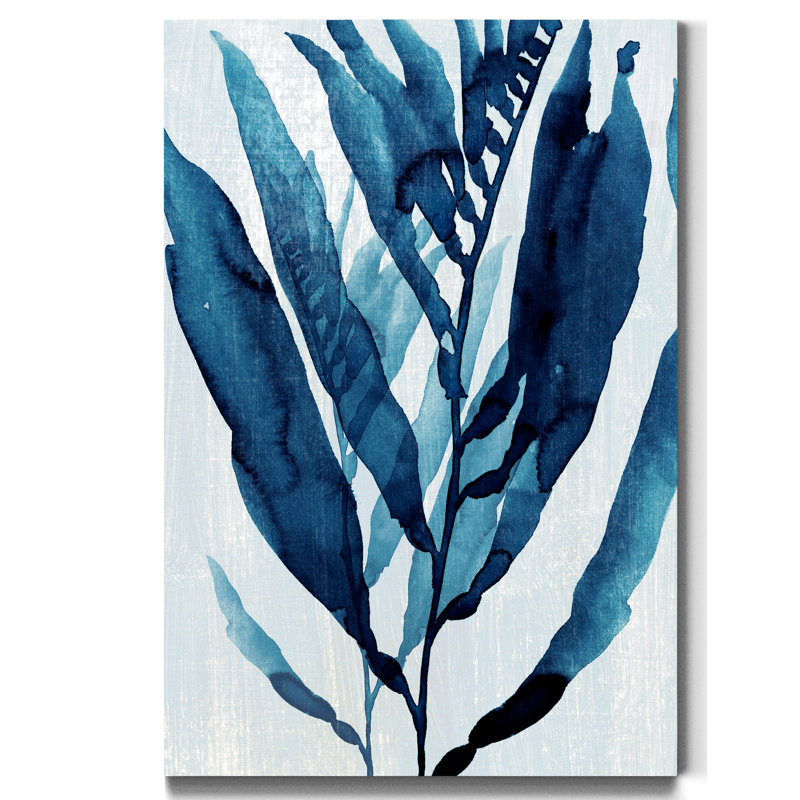 «Blue Drift I», reproduction d'art sur toile tendue, H 48 po x l 32 po x P 1,5 po