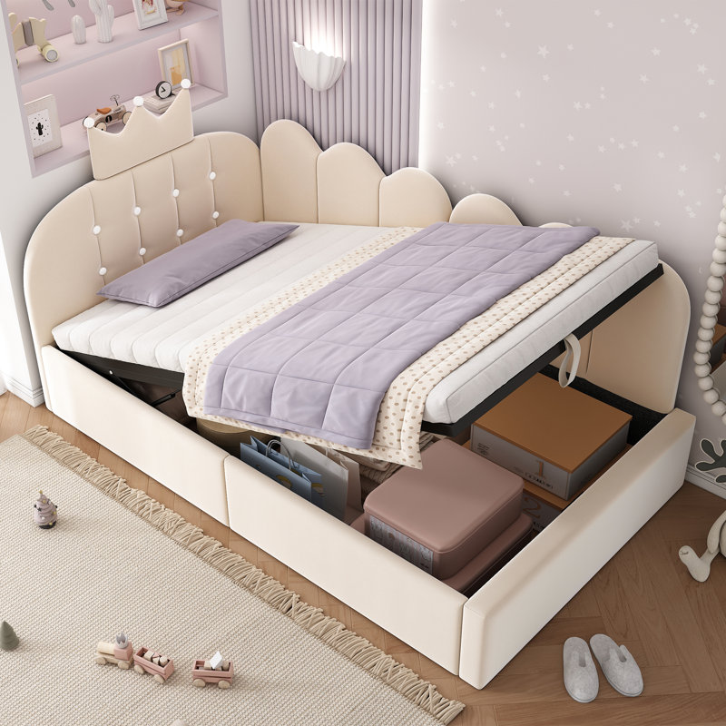 Bed, Beige