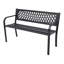 Lara Black Metal Outdoor Bench