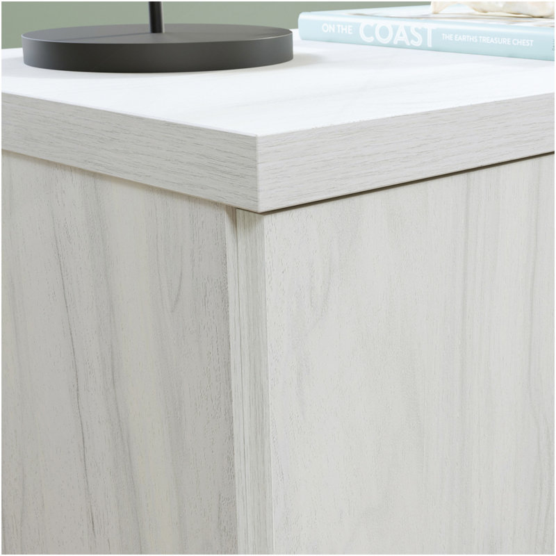 Bureau avec crédence, finition blanche