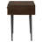 Gibson Coffee Brown 1-Drawer Rectangular Side Table