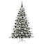 Artificial Hinged Christmas Tree White PE and PVC-1711222970