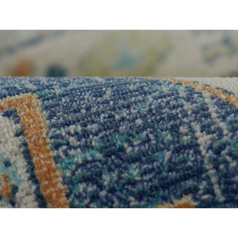 Tapis bleu marine Kinsley, Rectangle 6 pi 7 po x 9 pi 6 po