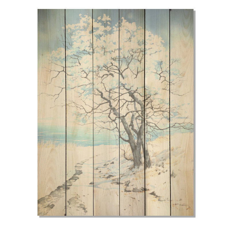 Érable Whisper Tree - érable sur bois, art sur bois de pin naturel, H 40 po x l 30 po