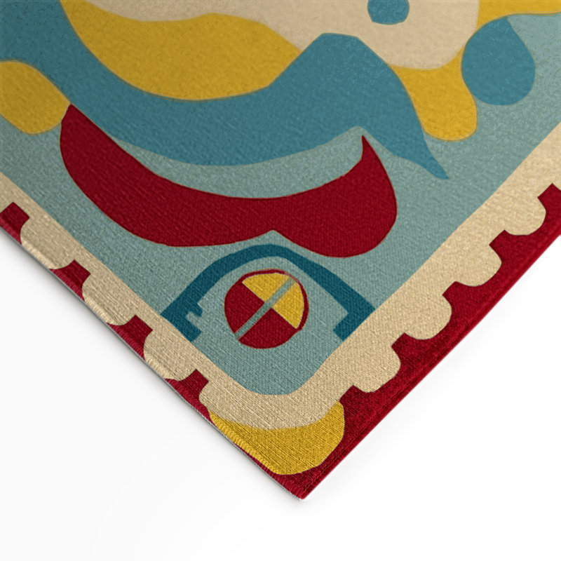 Tapis intérieur et extérieur Funky Curl, Rectangle 1'6" x 2'6"