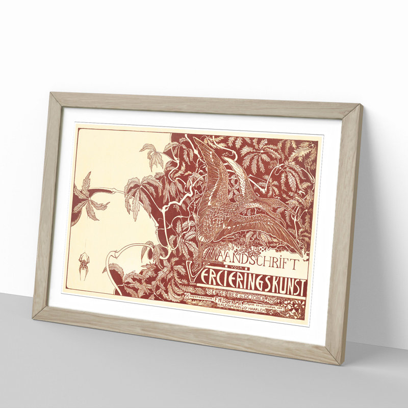 Two Curlews by Theo Van Hoytema - Picture Frame Painting, 36cm H x 48cm W x 2cm D, Oak Framed