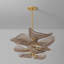 Lustre Cardiff en feuille d'or rétro
