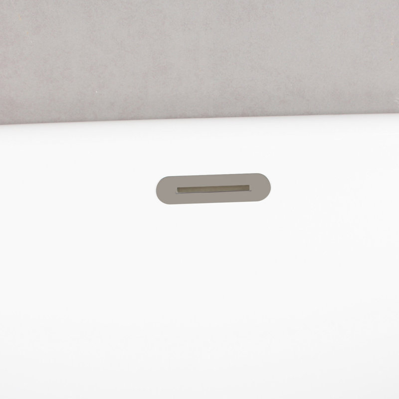Kingston Brass Aqua Eden 60-Inch Acrylic Oval Rectangular Double Ended Pedestal Tub With Drain (No Faucet Drillings)