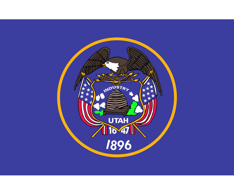 Utah State, 27" H x 40" W